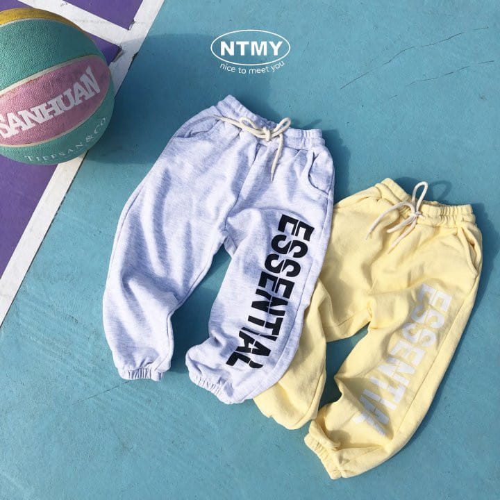 Nice To Meet You - Korean Children Fashion - #prettylittlegirls - Font Jogger Pants - 11