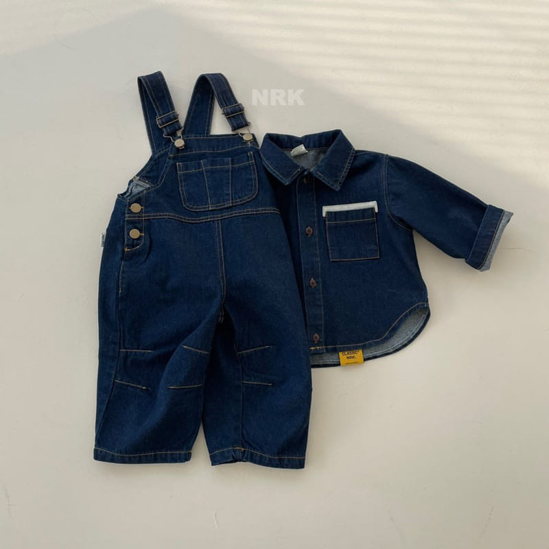 Nrk - Korean Children Fashion - #childofig - Tape Denim Shirt - 8