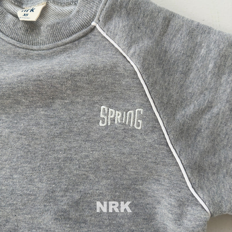Nrk - Korean Children Fashion - #kidsshorts - Bbing Line Top Bottom Set - 2