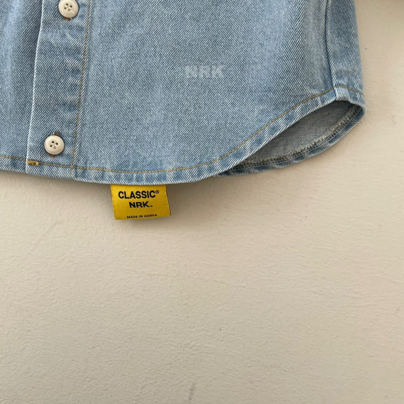 Nrk - Korean Children Fashion - #magicofchildhood - Tape Denim Shirt - 5