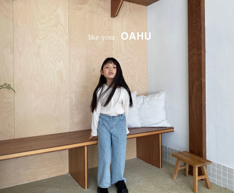 O'Ahu - Korean Children Fashion - #childofig - View Wide Denim Pants - 8