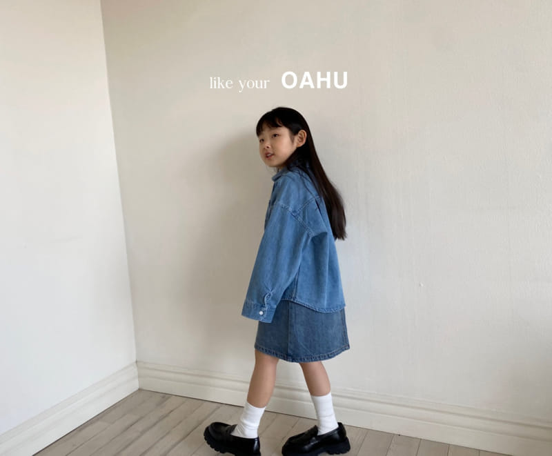O'Ahu - Korean Children Fashion - #magicofchildhood - Curve Denim Shirt - 10