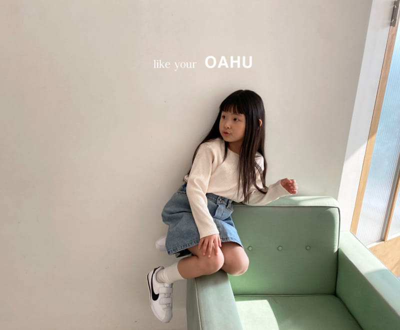 O'Ahu - Korean Children Fashion - #minifashionista - Ginger Denim Skirt - 2