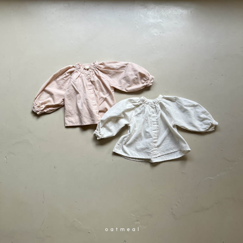 Oatmeal - Korean Children Fashion - #Kfashion4kids - Roe Blouse