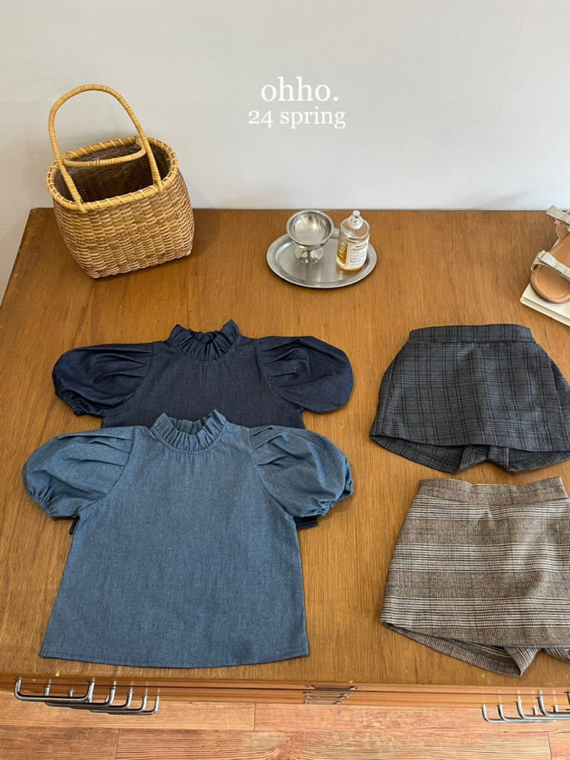 Ohho - Korean Children Fashion - #Kfashion4kids - Carol Denim Blouse - 2