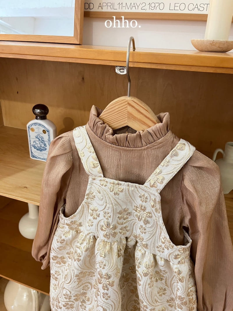 Ohho - Korean Children Fashion - #childofig - Loa Jacquard One-Piece - 3