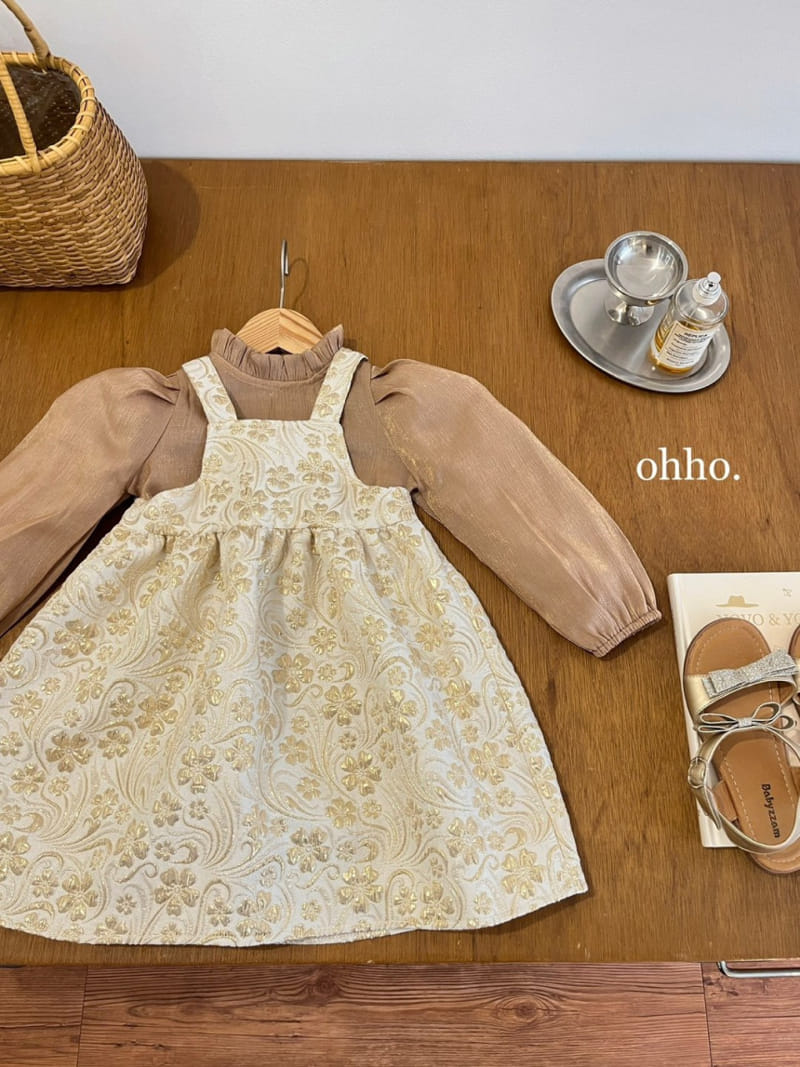 Ohho - Korean Children Fashion - #childofig - Loa Jacquard One-Piece - 4