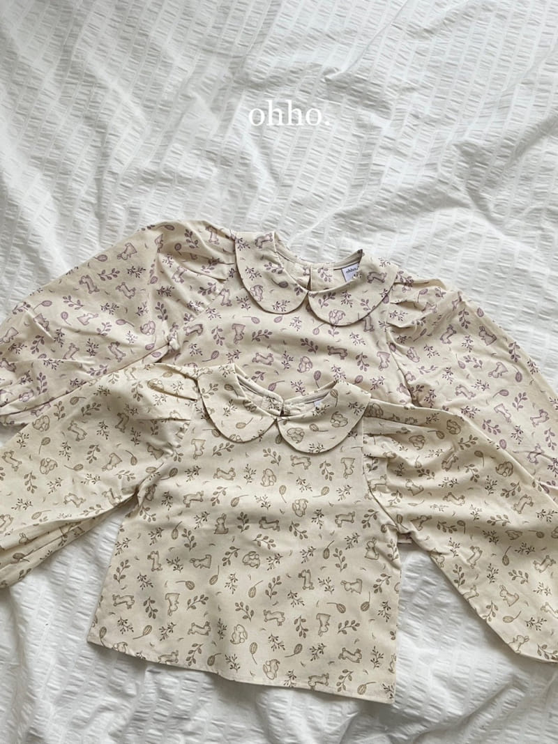 Ohho - Korean Children Fashion - #childofig - Rabbit Round Blouse  - 6
