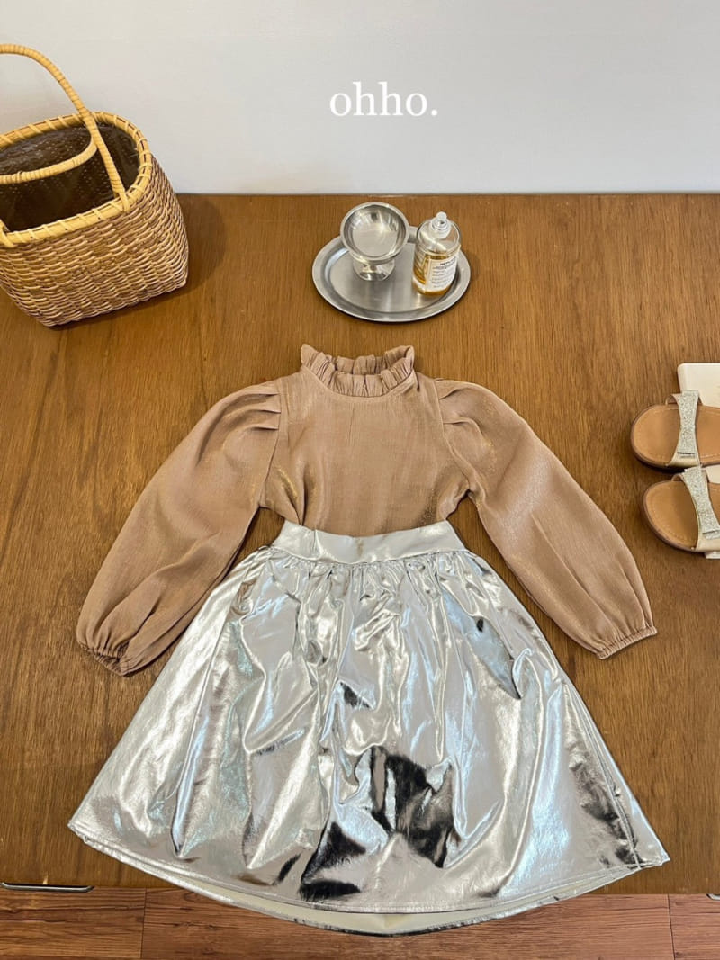 Ohho - Korean Children Fashion - #kidsshorts - Shining Skirt - 4