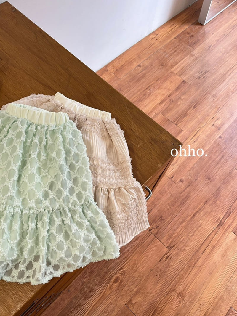 Ohho - Korean Children Fashion - #kidsstore - Blossom Sha Skirt