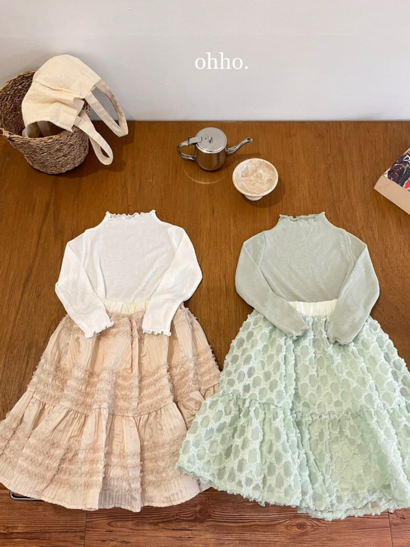 Ohho - Korean Children Fashion - #kidzfashiontrend - Blossom Sha Skirt - 2