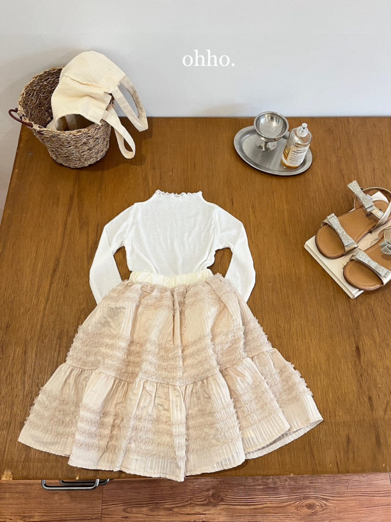 Ohho - Korean Children Fashion - #magicofchildhood - Blossom Sha Skirt - 5