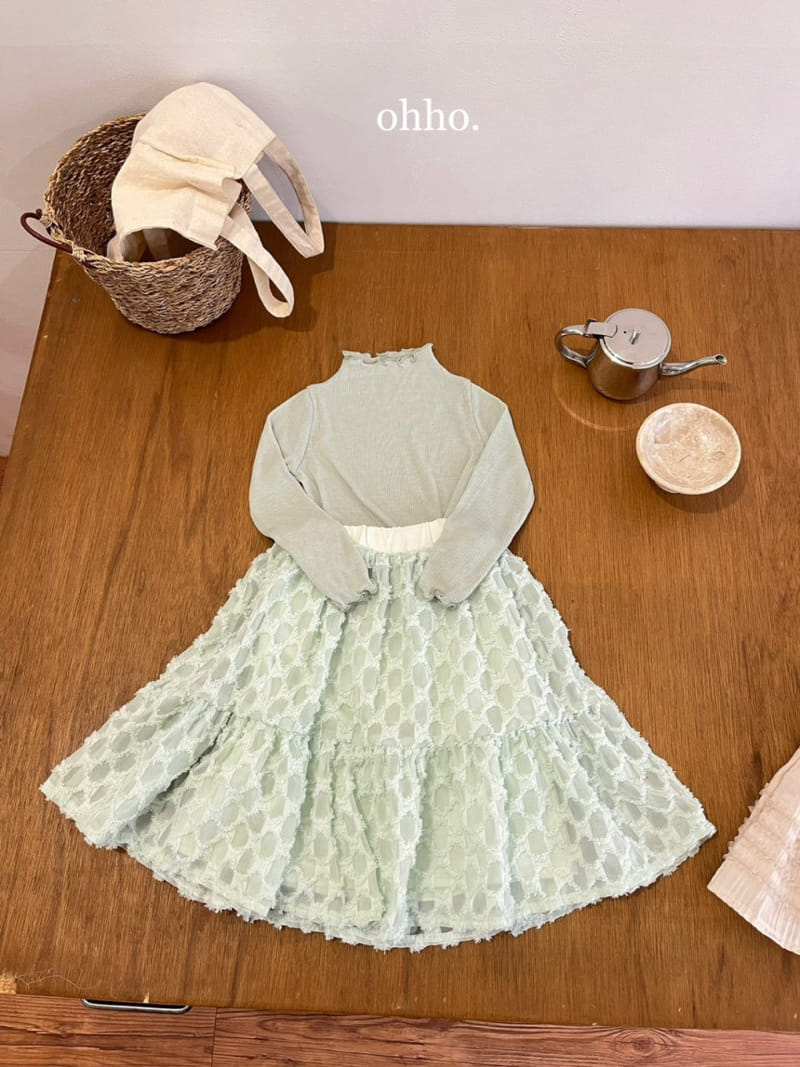 Ohho - Korean Children Fashion - #todddlerfashion - Blossom Sha Skirt - 8