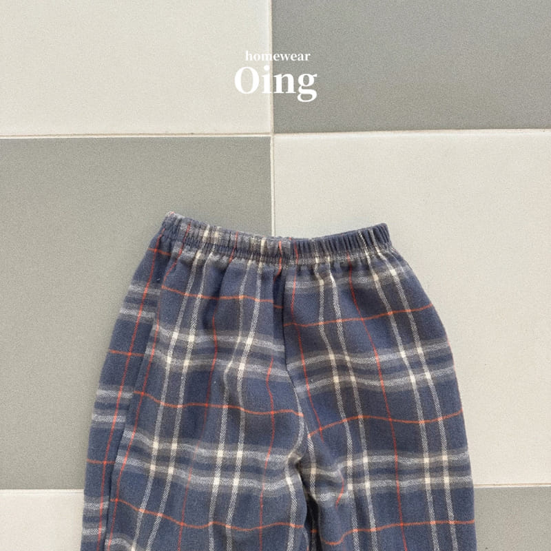 Oing - Korean Children Fashion - #Kfashion4kids - Sen Check Sleep Pants - 7