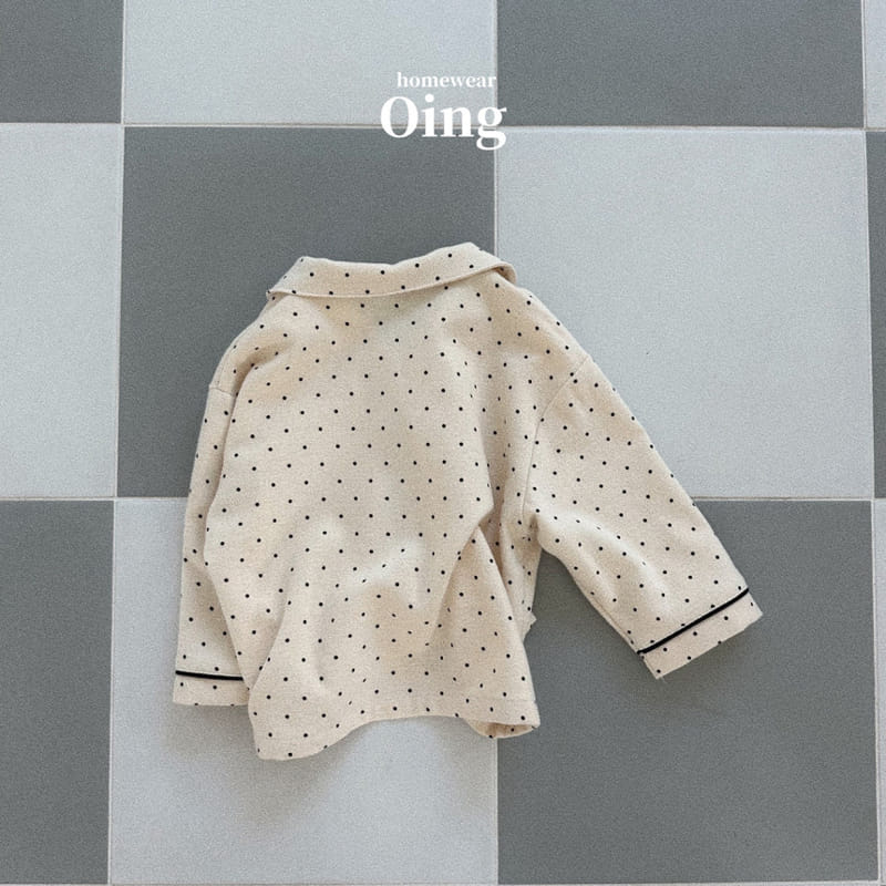 Oing - Korean Children Fashion - #kidsstore - Milky Pajama Top Bottom Set - 10