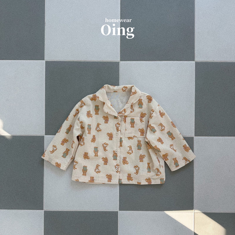 Oing - Korean Children Fashion - #magicofchildhood - Toy Pajama Top Bottom Set - 4