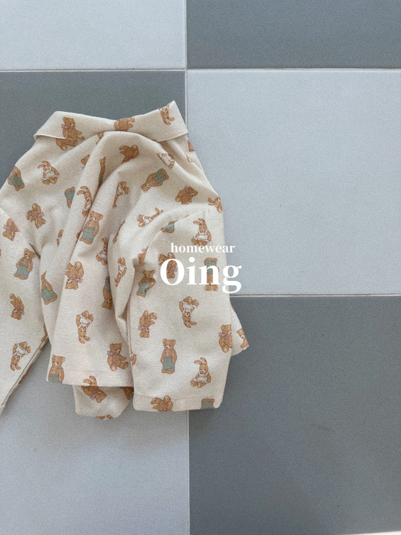 Oing - Korean Children Fashion - #prettylittlegirls - Toy Pajama Top Bottom Set - 5