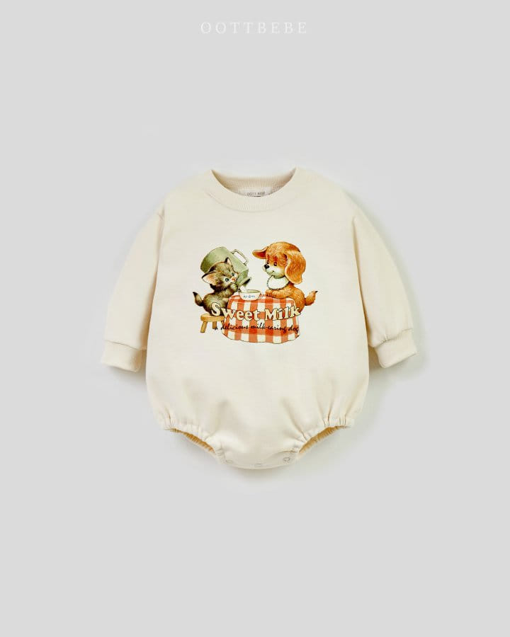 Oott Bebe - Korean Baby Fashion - #babyboutique - Sweet Milk Body Suit - 7