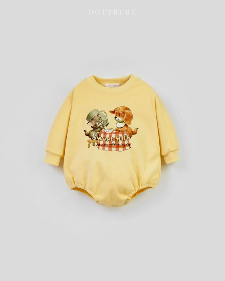Oott Bebe - Korean Baby Fashion - #babyboutique - Sweet Milk Body Suit - 8