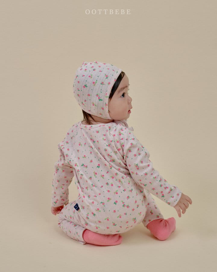 Oott Bebe - Korean Baby Fashion - #babyoutfit - Blossome 3 Piece Set - 8