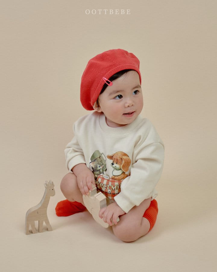 Oott Bebe - Korean Baby Fashion - #babyoutfit - Sweet Milk Body Suit - 2