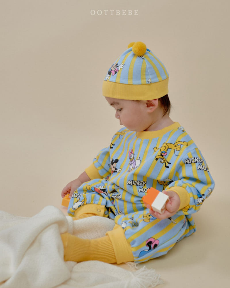 Oott Bebe - Korean Baby Fashion - #onlinebabyboutique - World D Pom Pom Boonet - 6