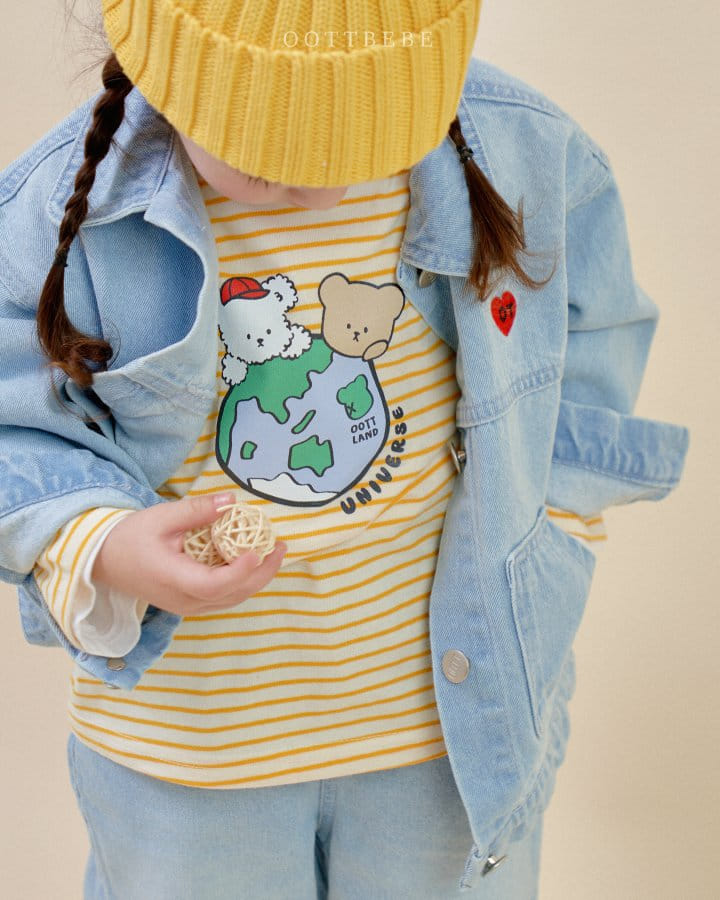 Oott Bebe - Korean Children Fashion - #Kfashion4kids - Oott Land Piping Tee - 5