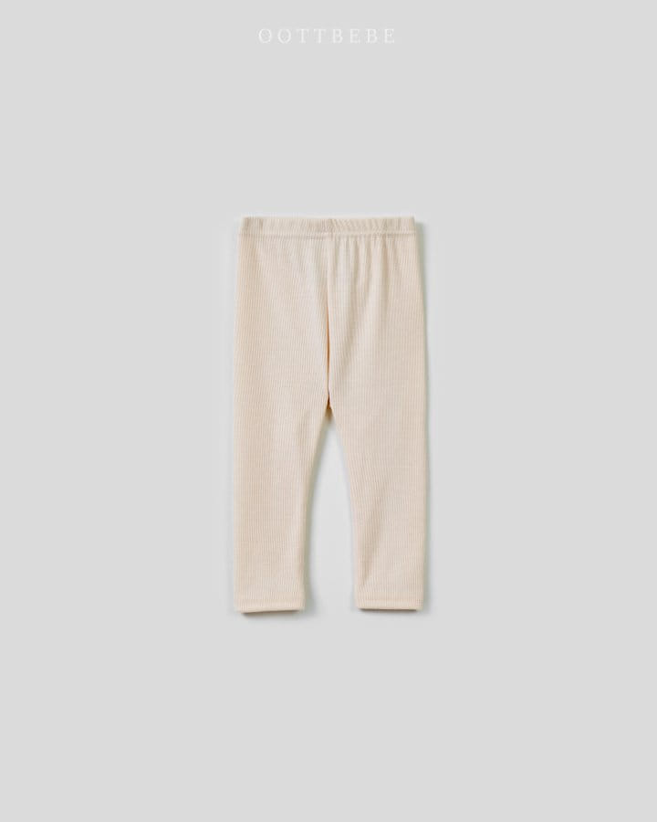 Oott Bebe - Korean Children Fashion - #kidzfashiontrend - Melting Rib Leggings - 4