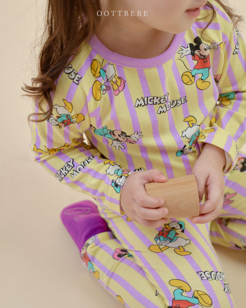 Oott Bebe - Korean Children Fashion - #Kfashion4kids - D Span Easywear Top Bottom Set - 8