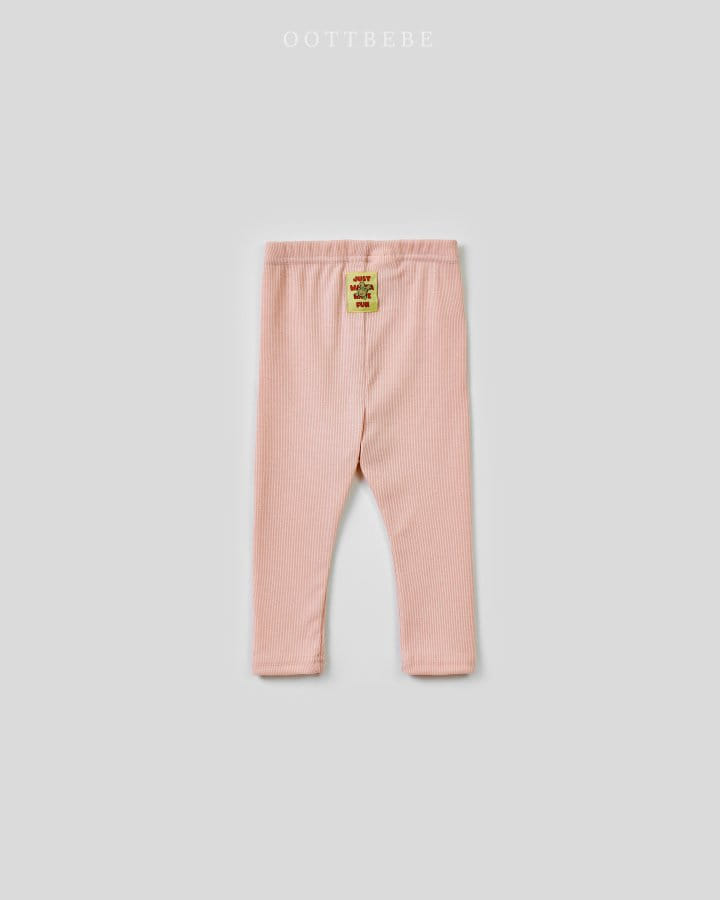 Oott Bebe - Korean Children Fashion - #childofig - Melting Rib Leggings - 9