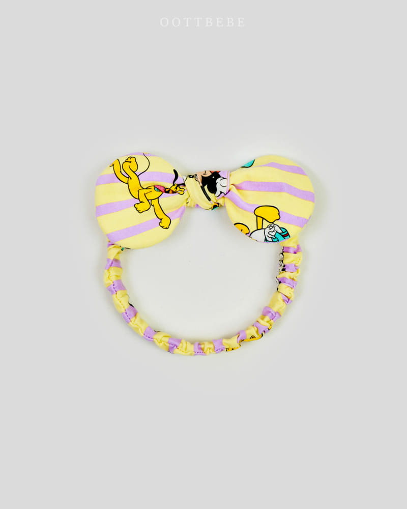 Oott Bebe - Korean Children Fashion - #designkidswear - D Span Ribbon Hair Band - 3