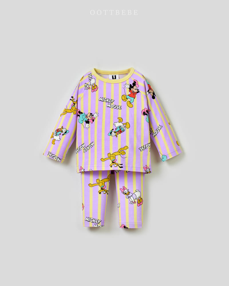Oott Bebe - Korean Children Fashion - #designkidswear - D Span Easywear Top Bottom Set - 2