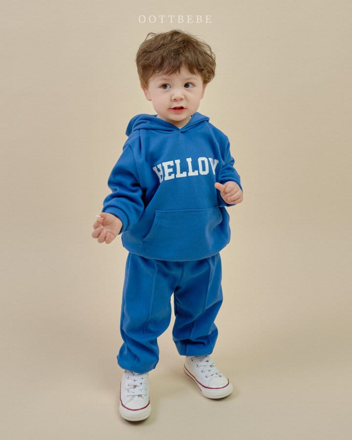 Oott Bebe - Korean Children Fashion - #discoveringself - Hello Top Bottom Set