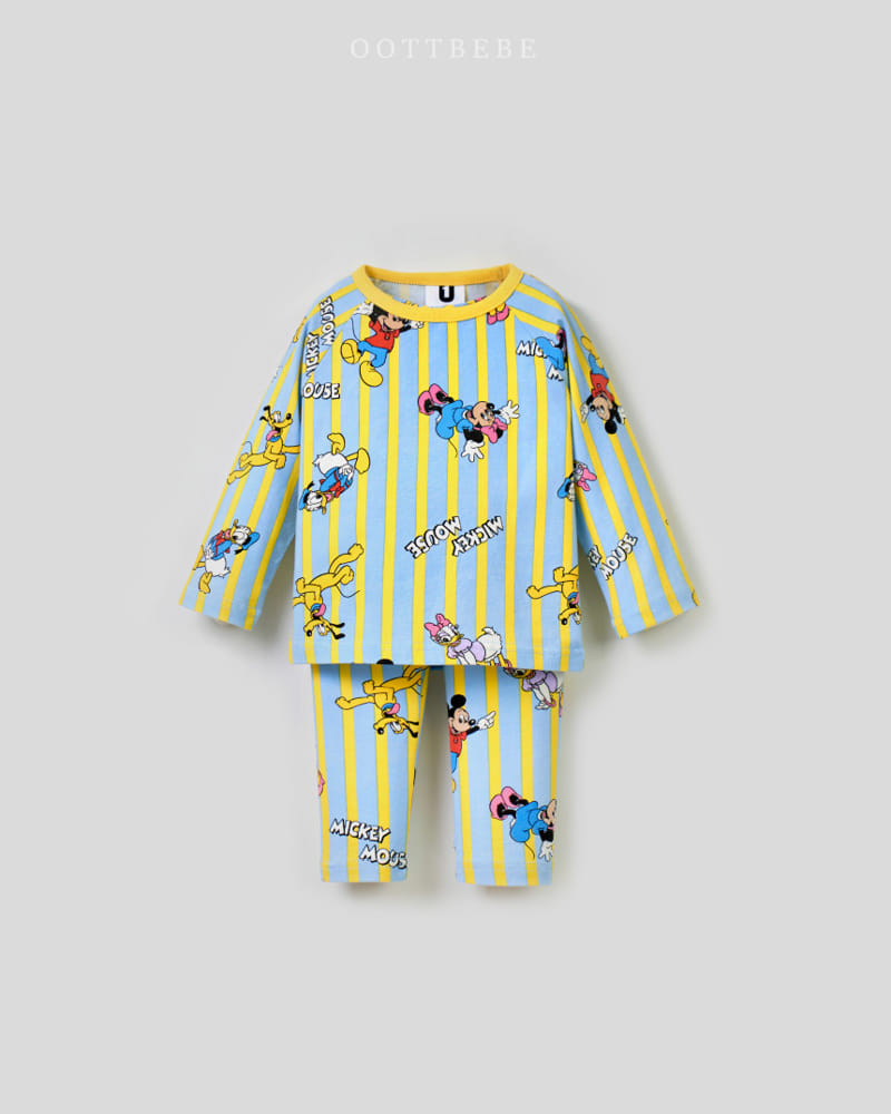 Oott Bebe - Korean Children Fashion - #discoveringself - D Span Easywear Top Bottom Set - 4