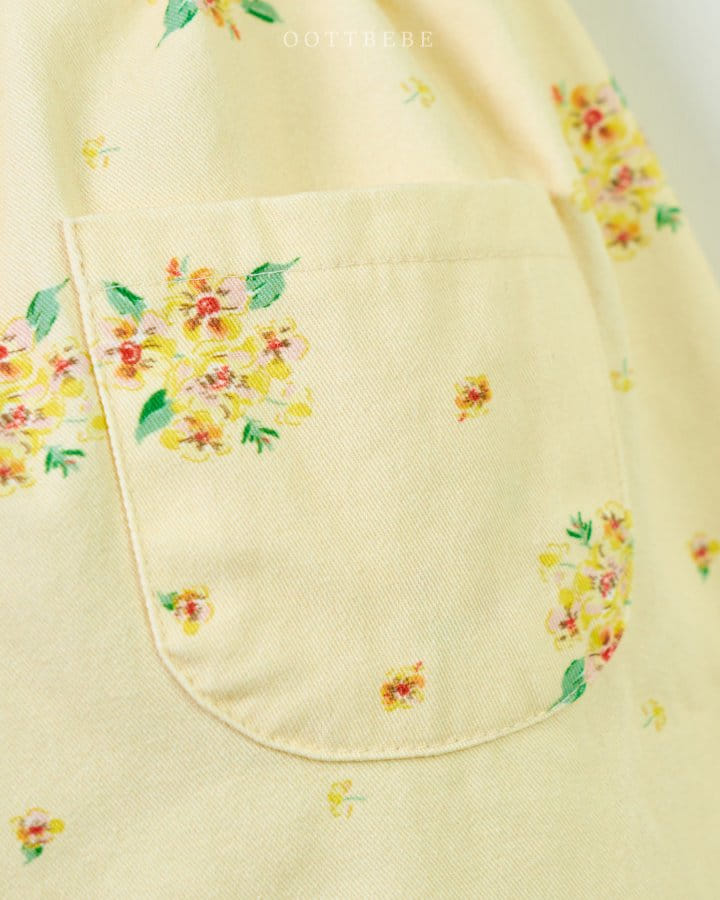 Oott Bebe - Korean Children Fashion - #kidsshorts - Remi Flower Pants - 6