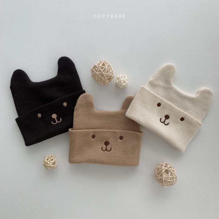 Oott Bebe - Korean Children Fashion - #kidsstore - Bear Beanie
