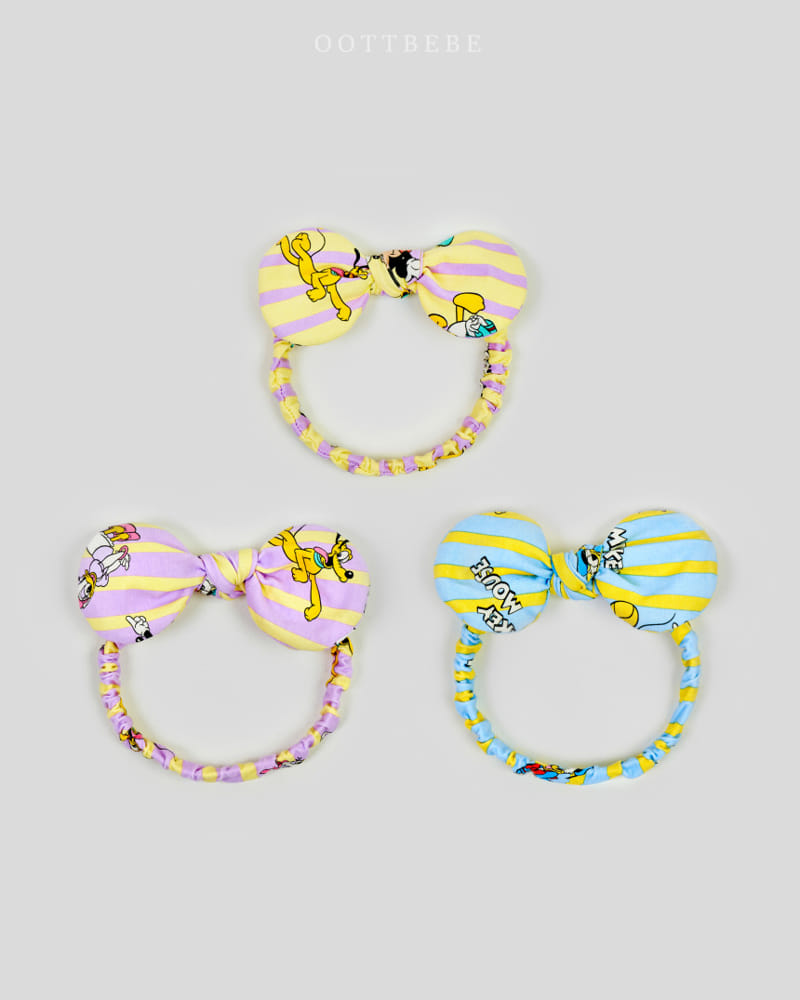 Oott Bebe - Korean Children Fashion - #kidsstore - D Span Ribbon Hair Band - 7