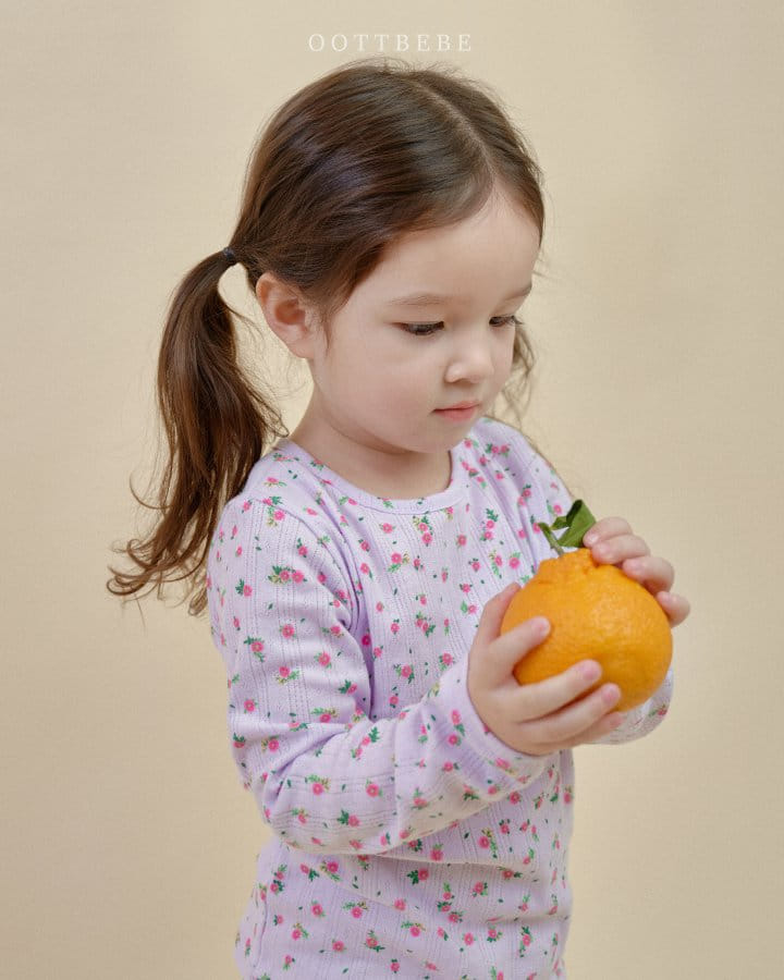 Oott Bebe - Korean Children Fashion - #kidzfashiontrend - Blossome Easywear Top Bottom Set - 6