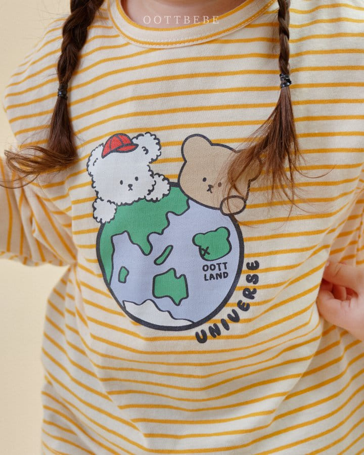 Oott Bebe - Korean Children Fashion - #kidsstore - Oott Land Piping Tee - 4