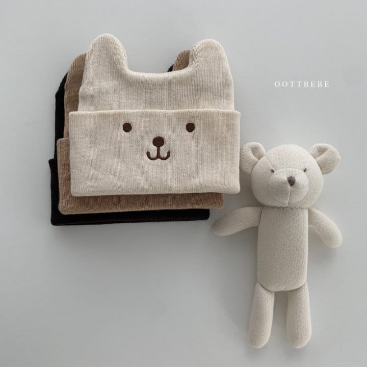 Oott Bebe - Korean Children Fashion - #kidzfashiontrend - Bear Beanie - 2