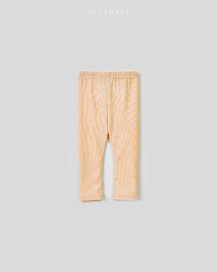 Oott Bebe - Korean Children Fashion - #littlefashionista - Melting Rib Leggings - 5