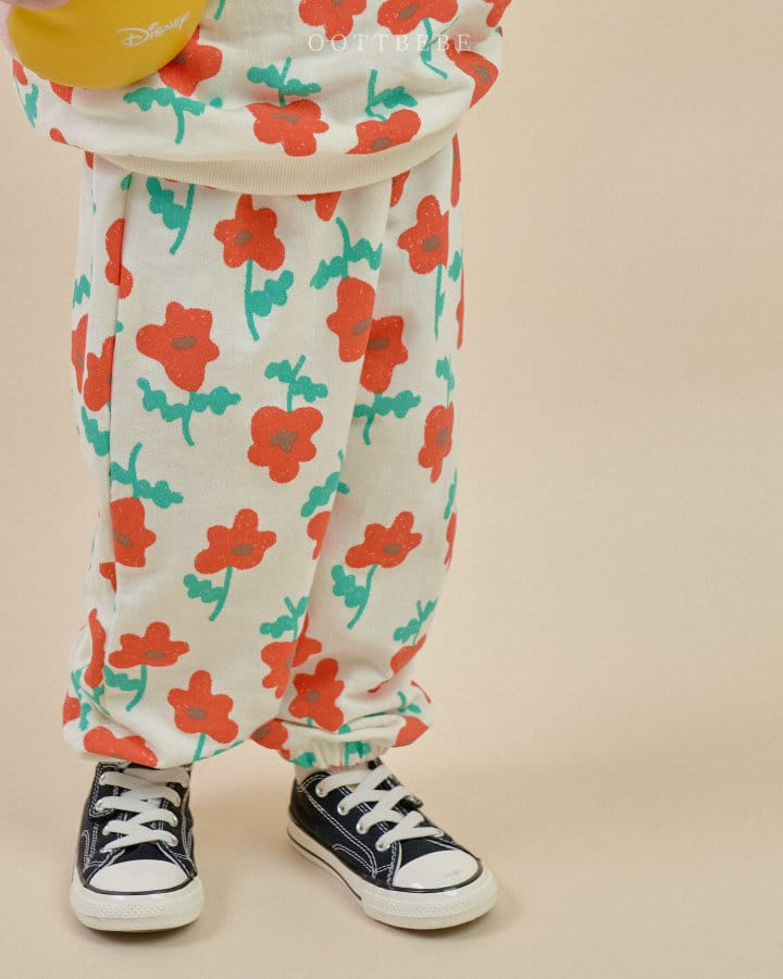 Oott Bebe - Korean Children Fashion - #Kfashion4kids - Pansy Top Bottom Set - 4