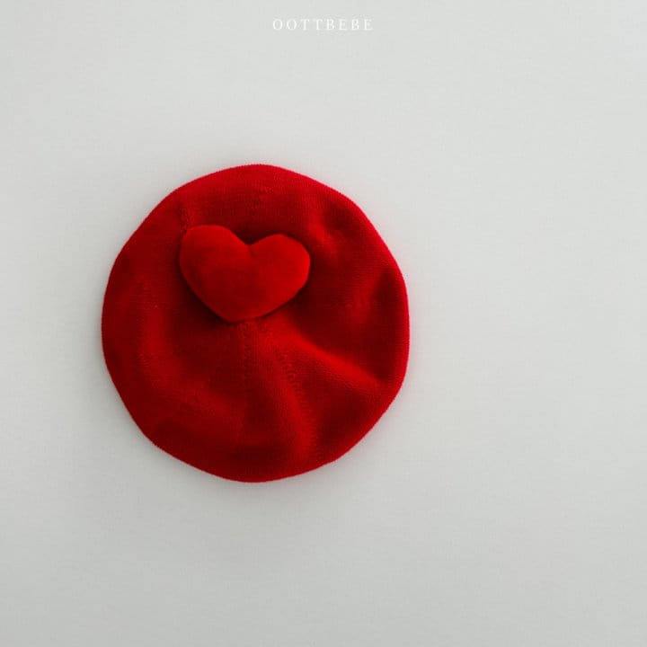 Oott Bebe - Korean Children Fashion - #littlefashionista - Heart Beret - 5