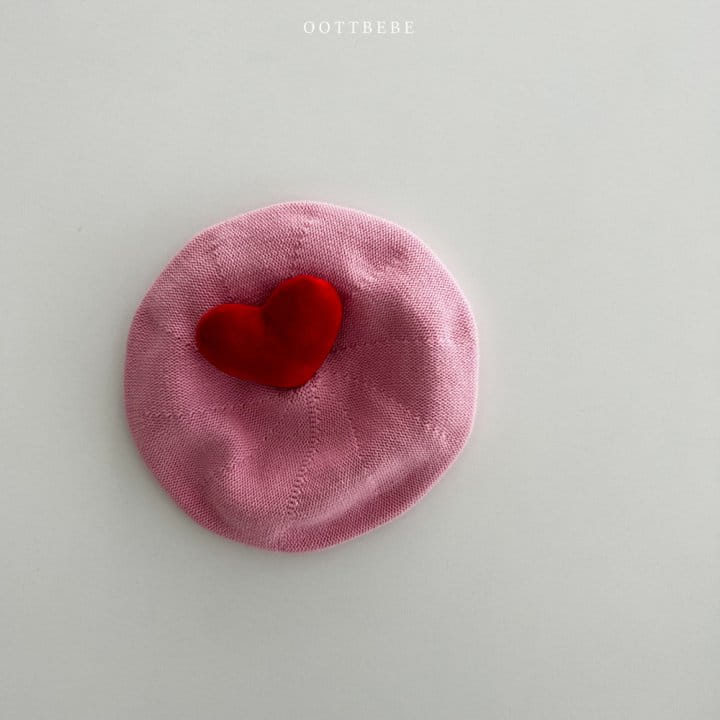 Oott Bebe - Korean Children Fashion - #magicofchildhood - Heart Beret - 6