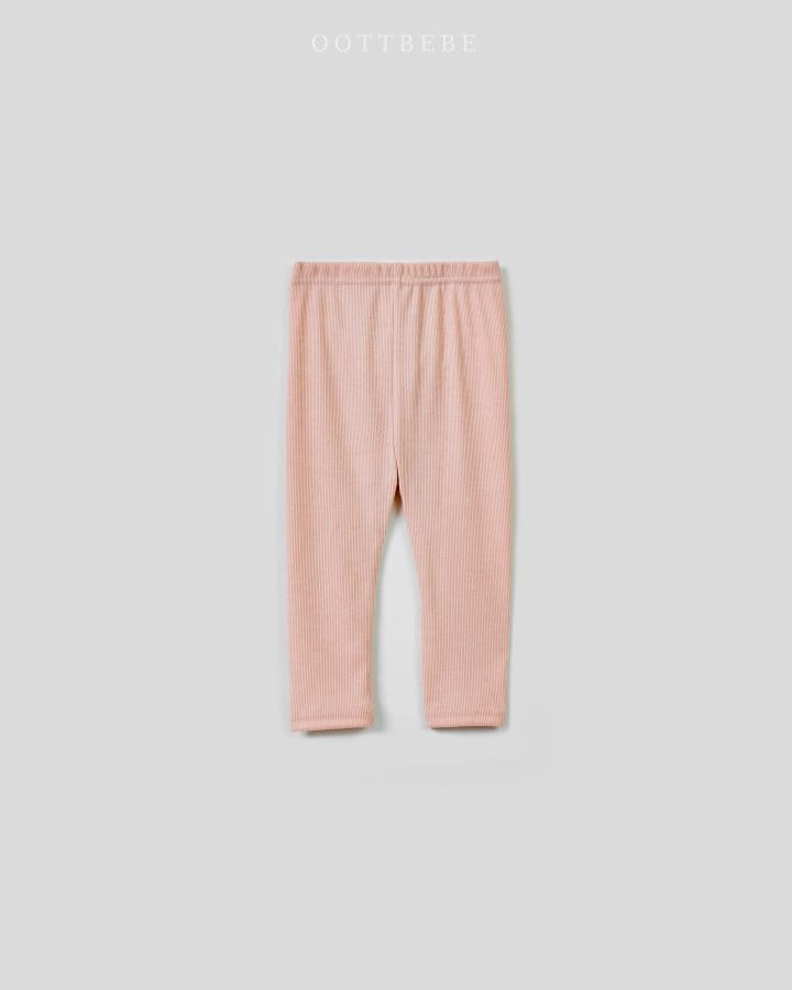 Oott Bebe - Korean Children Fashion - #minifashionista - Melting Rib Leggings - 7