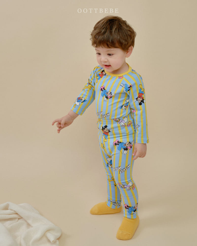 Oott Bebe - Korean Children Fashion - #minifashionista - D Span Easywear Top Bottom Set - 11