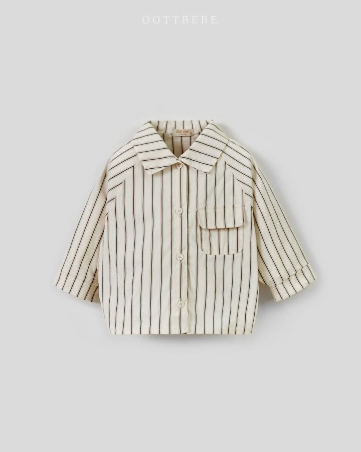 Oott Bebe - Korean Children Fashion - #minifashionista - Formal Pocket Shirt - 2