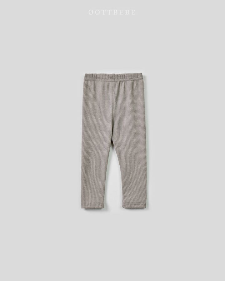 Oott Bebe - Korean Children Fashion - #prettylittlegirls - Melting Rib Leggings - 8