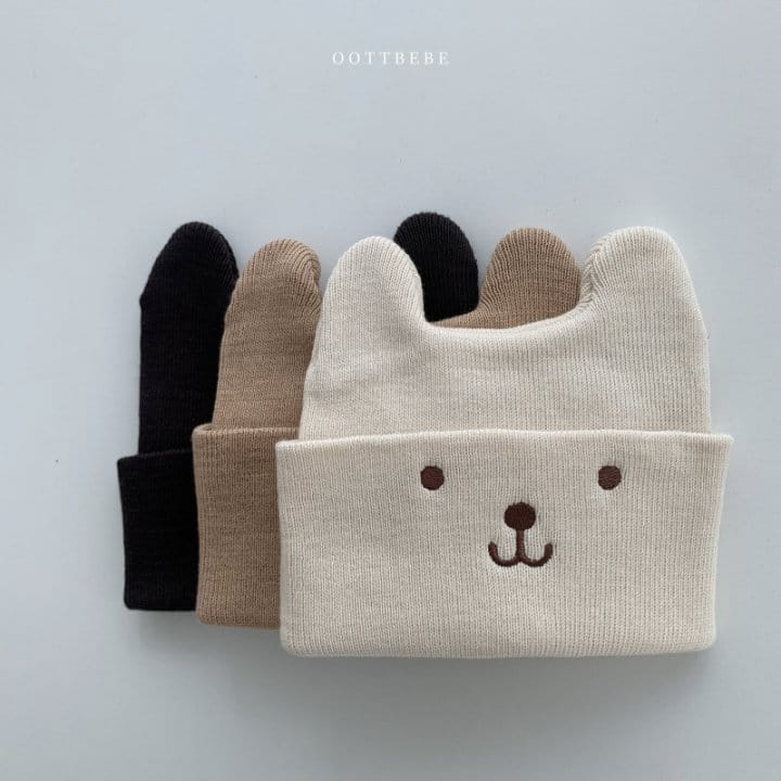 Oott Bebe - Korean Children Fashion - #stylishchildhood - Bear Beanie - 10