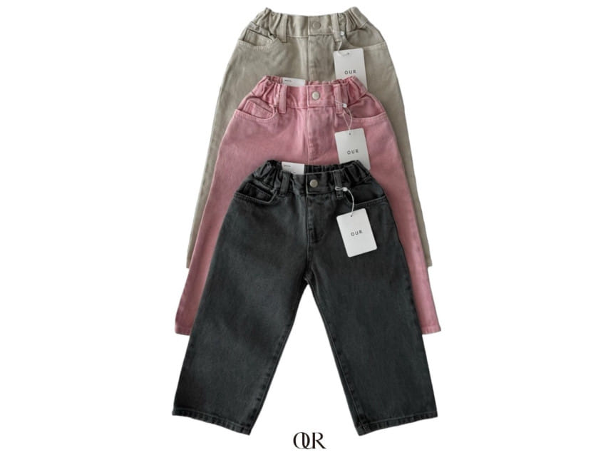 Our - Korean Children Fashion - #childofig - Nordic Piece dyed Fabric Wide Pants - 2